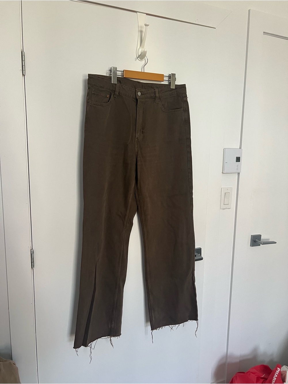 H&M women’s Brown Wide-Leg Jeans